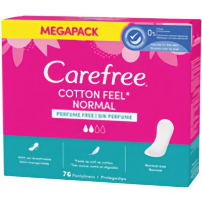 Carefree slipové vložky s výtažkem z bavlny Cotton 76 ks