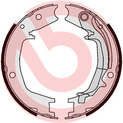 S 30 527 BREMBO Sada brzdových čelistí, parkovací brzda | Zboží Auto