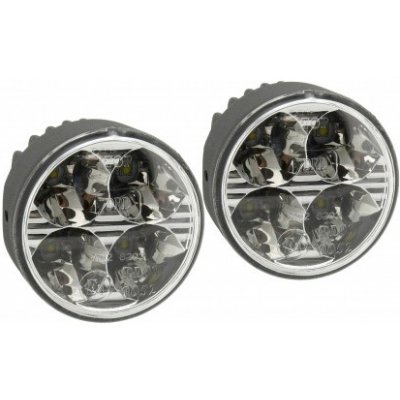 Compass Světla denního svícení 4 HIGH POWER LED 12V/24V (kulatá 70 mm), 33551 – Zboží Mobilmania