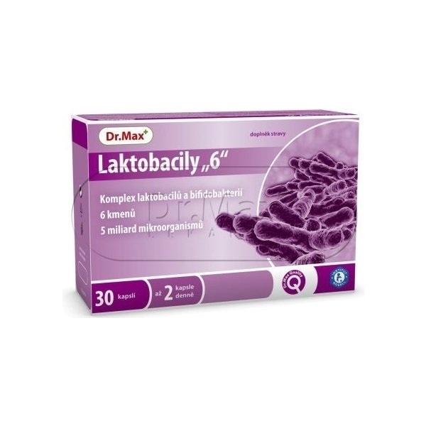 Doplněk stravy Dr.Max Laktobacily 6 30 tablet