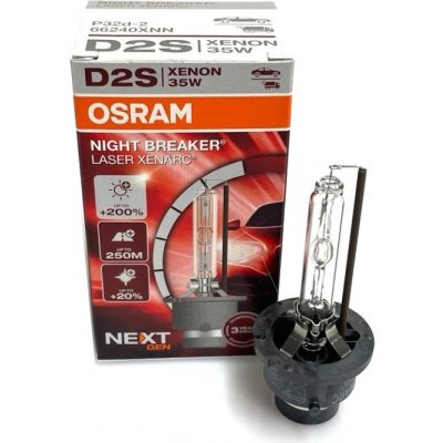 XENONOVÁ VÝBOJKA D2S OSRAM 85V 35W P32d-2 NIGHT BREAKER LASER +220% více světla 66240XNN – Hledejceny.cz