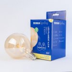 Tesla LED žárovka GLOBE G125 VINTAGE, E27, 4,2W, 230V, 380lm, 2400K, 360st, zlatá – Hledejceny.cz