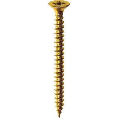 Univerzální vrut 4,0x16 PZ, zapuštěná hlava, zinek žlutý, 150ks – Zboží Mobilmania