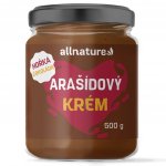 Allnature arašídové máslo s hořkou čokoládou 500 g – Zboží Dáma