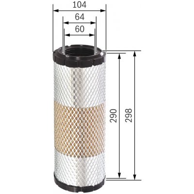 Vzduchový filtr BOSCH F 026 400 320 – Hledejceny.cz