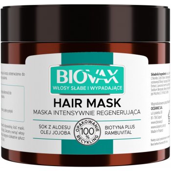 L'biotica Biovax maska pro oslabené a vypadávající vlasy 250 ml
