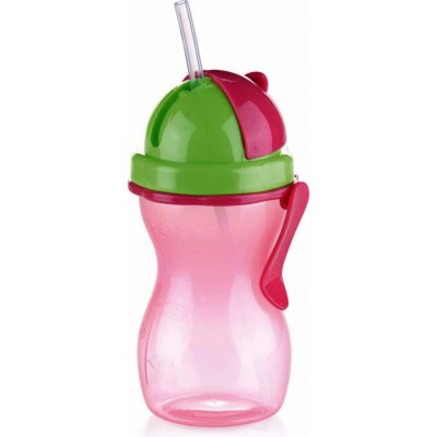 Tescoma láhev s brčkem BAMBINI růžová 300 ml – Zboží Dáma