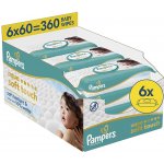 Pampers Aqua Soft Touch čistící ubrousky 6 x 60 ks – Sleviste.cz