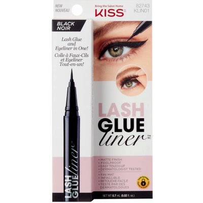 Kiss Lepidlo na řasy s oční linkou Lash Glue Liner Black 0,7 ml – Zboží Dáma