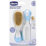Chicco Baby Moments hřeben na vlasy pro miminka + kartáč na vlasy pro miminka – Zboží Dáma