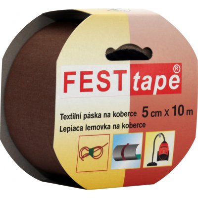Festtape Lemovka kobercová páska 50 mm × 10 m hnědá – Sleviste.cz