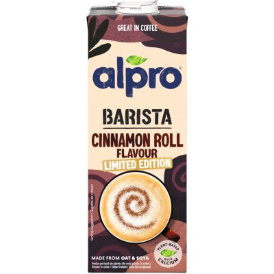 Alpro Barista Ovesno-sójový nápoj s příchutí skořicové rolky 1 l – Sleviste.cz