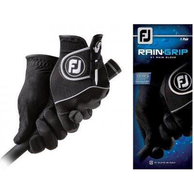 FootJoy RainGrip Mens Golf Glove Černá Levá L – Zboží Dáma