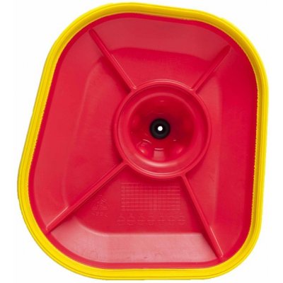 vrchní kryt vzduchového filtru Kawasaki, RTECH (červeno-žlutý)