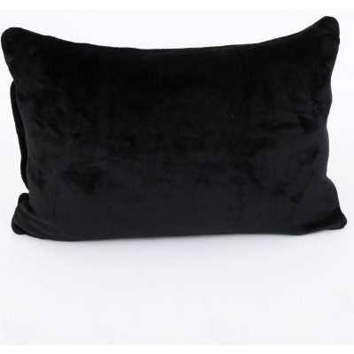 MKLuzkoviny.cz mikroplyš Exclusive Laura černá 40 x 60 cm – Sleviste.cz