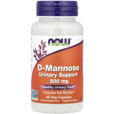 NOW Foods D-manóza 500 mg 60 rostlinných kapslí – Hledejceny.cz