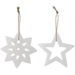 Bloomingville Vánoční ozdoby Alabaster White set 2 ks – Hledejceny.cz