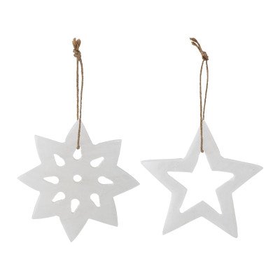 Bloomingville Vánoční ozdoby Alabaster White set 2 ks – Hledejceny.cz