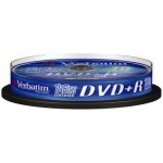 Verbatim DVD+R 4,7GB 16x, Advanced AZO+, cakebox, 10ks (43498) – Zbozi.Blesk.cz