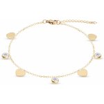 Ellami Řetízek na nohu, srdce se zirkony 3001798 – Zboží Dáma