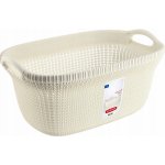 CURVER 228393 CURVER Koš na čisté prádlo KNIT 40l bílý