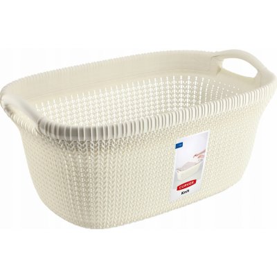 Curver KNIT 3677 40L, bílý, 60x27x39 cm – Zboží Mobilmania