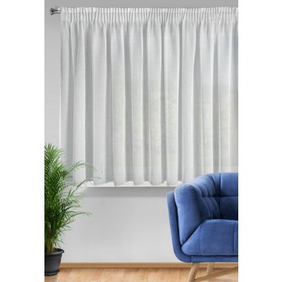 ZÁCLONA ANGELA NA PÁSCE 400X145 CM BÍLÁ – Hledejceny.cz