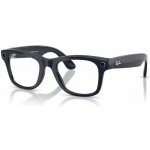 Meta RAY-BAN Meta Wayfarer Standard Smart Glasses Gen 2 - Shiny Cosmic Blue, Clear to Sapphire T 0RW40126628MF50 – Sleviste.cz
