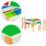 EcoToys sada dětského stolku s židlemi barevná – Zboží Dáma