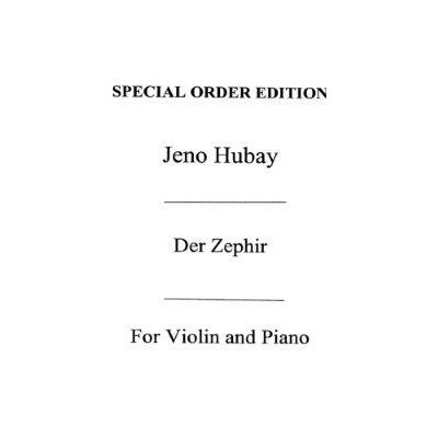 Jeno Hubay Der Zephyr Op.30 No.5 noty na housle klavír