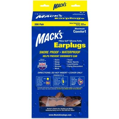 Mack's Snoozers špunty do uší proti chrápání 200 párů – Hledejceny.cz