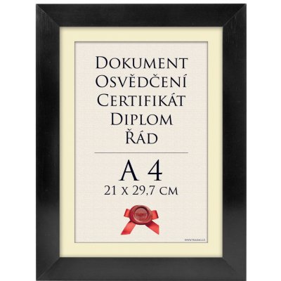 Tradag Rám Hliník černý A4 – Hledejceny.cz