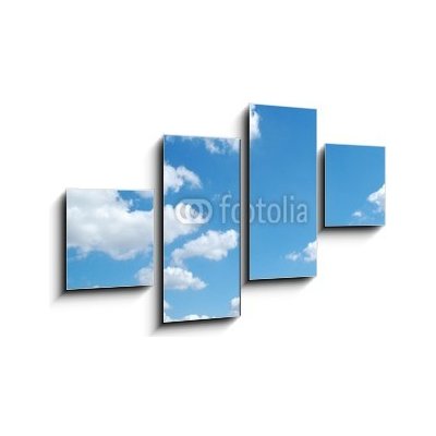 Obraz 4D čtyřdílný - 100 x 60 cm - nuvem chmura nebe podzim