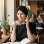 Ebbie Turban-style madeira černý – Sleviste.cz