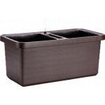 Samozavlažovací truhlík Berberis UNO 40x40x35 cm čokoláda – Zboží Dáma