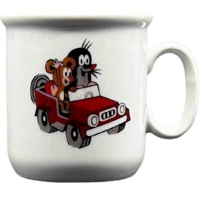 THUN 1794 Thun 1794 dětský porcelánový hrnek Krtek v autíčku 200 ml – Zboží Dáma