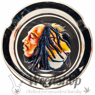 WeedShop Skleněný popelník Bob Marley velký náhodný design – Zbozi.Blesk.cz