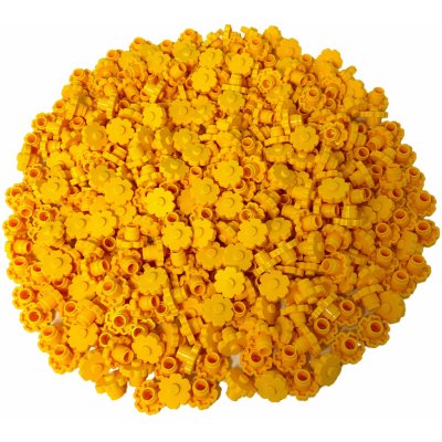 LEGO® 98262 2x2 Květina se zaoblenou otevřenou špičkou Žlutá 500x – Hledejceny.cz