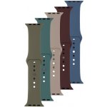 FIXED Silicone Strap pro Apple Watch 42/44/45/49mm červený/modrý/žlutý/fialový/vínový FIXSST-434-5SET3 – Hledejceny.cz