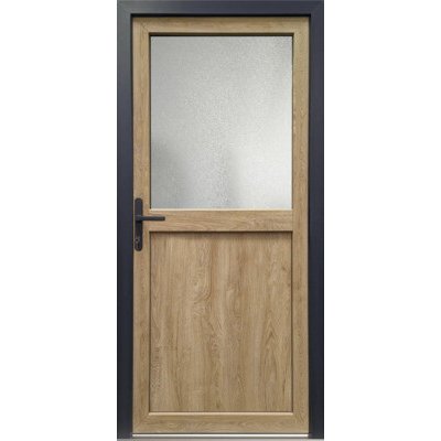 Josefmeeth Vedlejší vchodové dveře Pro M02 bílá/Turner Oak 88 x 190 cm L – Hledejceny.cz