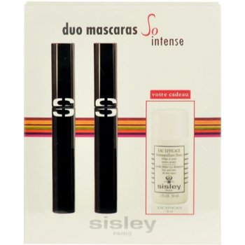 Sisley Mascaras So Intense 2 x 7,5 ml So Intense Mascara 1 + 30 ml Eau Efficace Gentle Make-Up Remover dárková sada