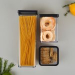 Rotho Loft Dóza špageta Black RT1160608080 2 l – Zboží Dáma