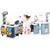 Dětský obchůdek Smoby Set obchod elektronický smíšené zboží s chladničkou Maxi Market a kosmetický stolek s kadeřnictvím a nehtovým studiem 3v1