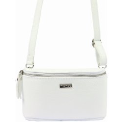 MiaMore kožená crossbody kabelka 01-001 bílá