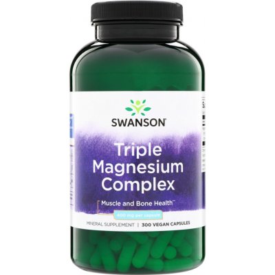 Swanson Triple Magnesium Complex 400 mg 300 kapslí – Hledejceny.cz
