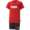 Puma Short Jersey Set B dětská bavlněná souprava červená