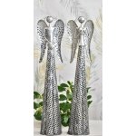 Plechový anděl Deco stříbrný s patinou balení 2 ks 54,5 cm mix druhů – Hledejceny.cz