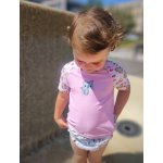 Bobánek Dětské UV tričko do vody Růžová zvířátka – Zboží Dáma