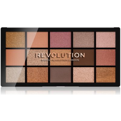 Makeup Revolution Re-Loaded paletka očních stínů Fundamental 15 x 1,1 g