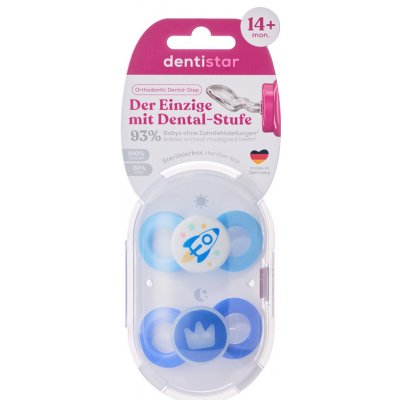 Dentistar Day & Night Soother denní a noční dudlík modrá – Zboží Dáma